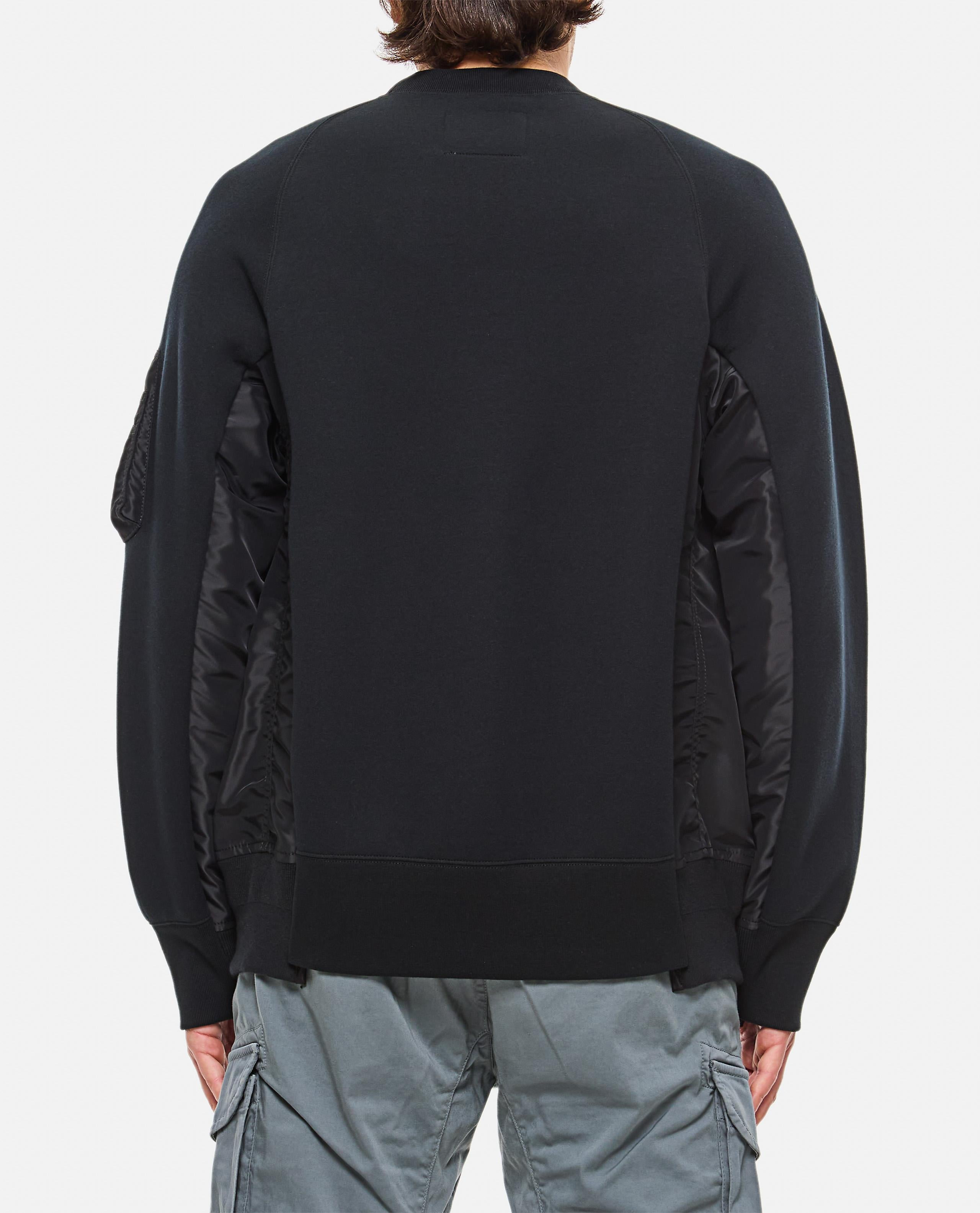 SPONGE SWEAT X NYLON TWILL PULLOVER - 3