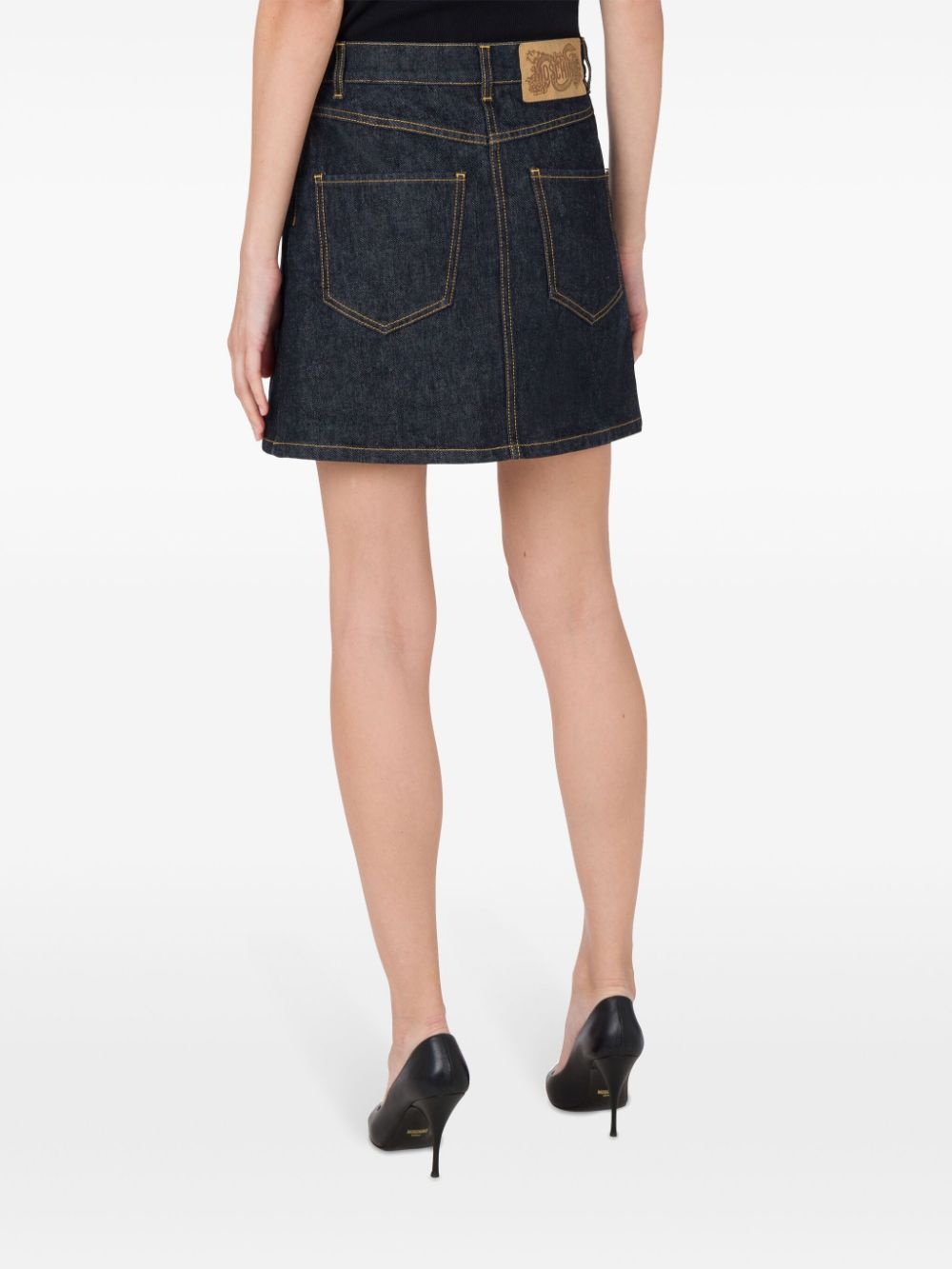 denim mini skirt - 3