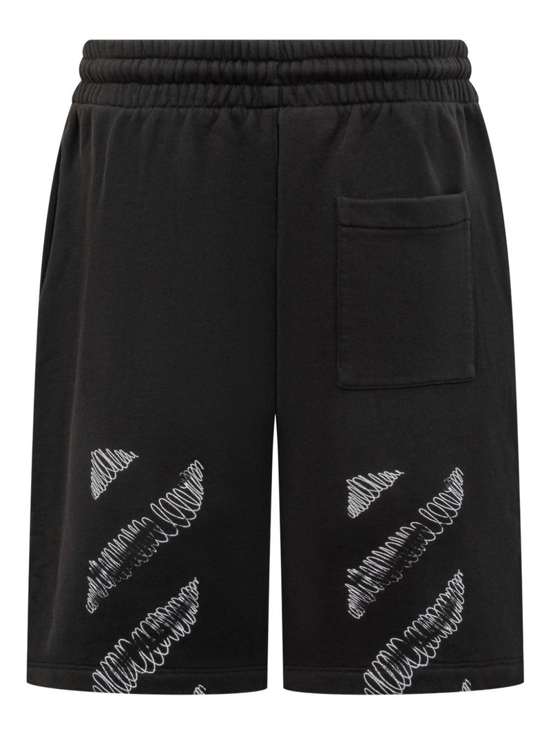 Off-White scribble-print track shorts outlook
