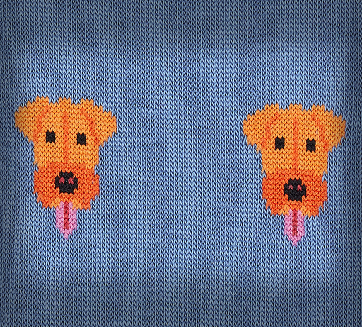 Blue Cotton-Blend Dog Socks - 4