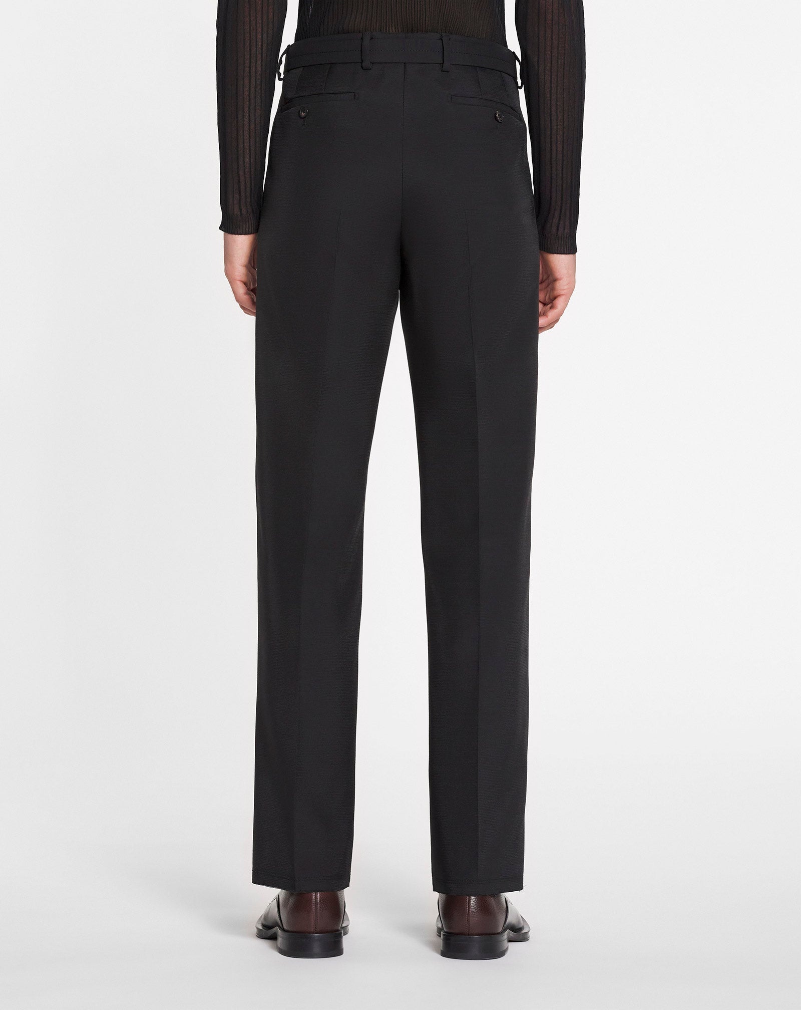 STRAIGHT-LEG PANTS WITH BELT - 4
