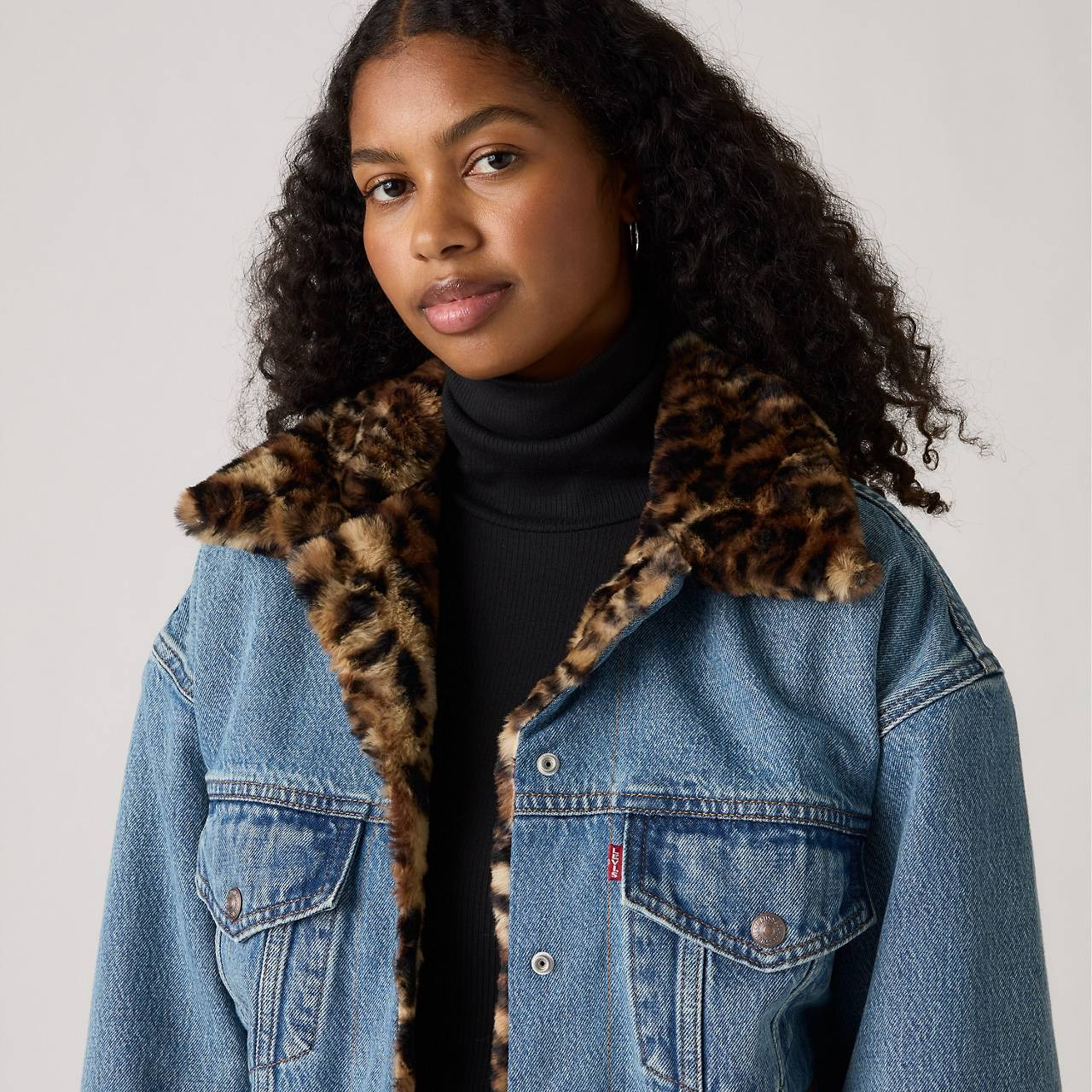 90S FUR TRUCKER JACKET - 4