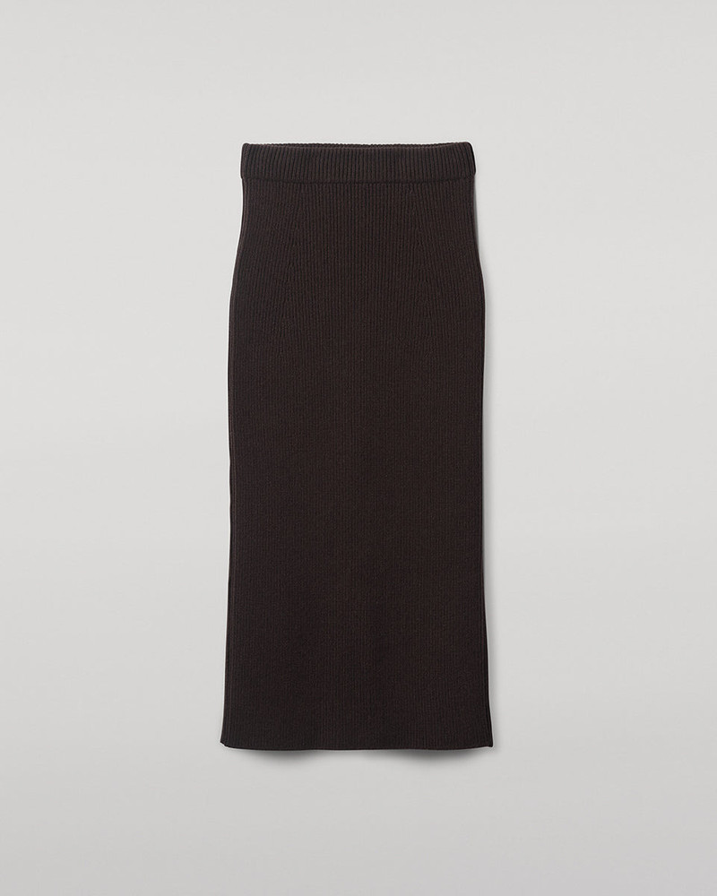 Cashmere Brown Midi Skirt 1