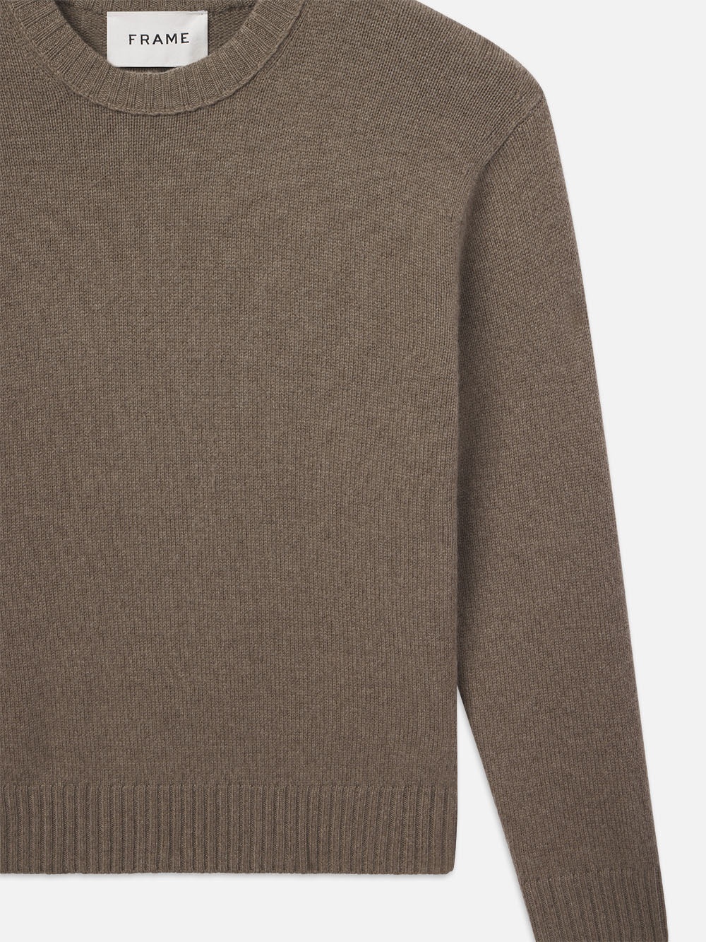 The Cashmere Crewneck Sweater in Soft Mocha - 3