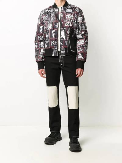 KTZ Monster printed patch bomber jacket outlook