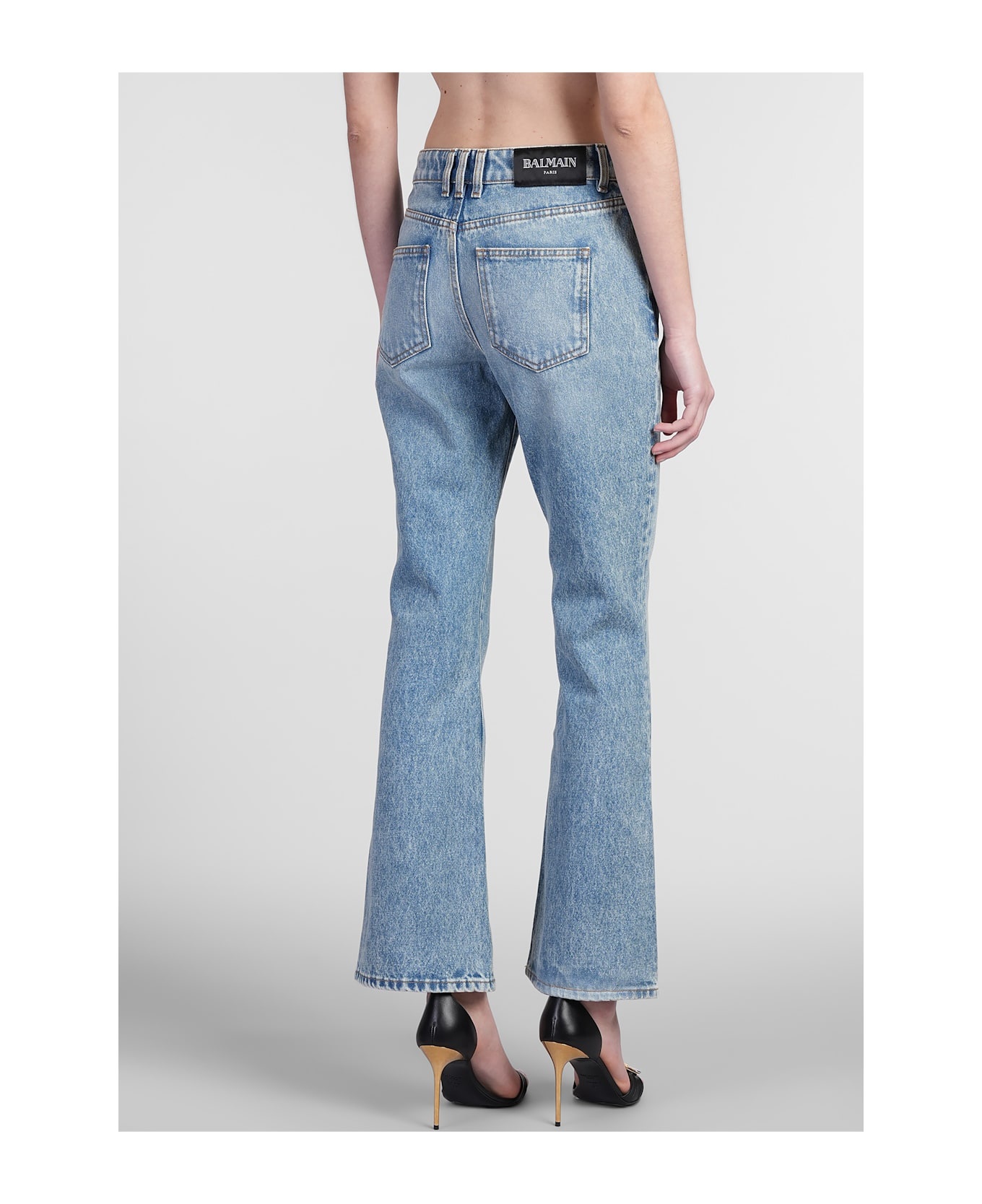Jeans In Blue Cotton - 3
