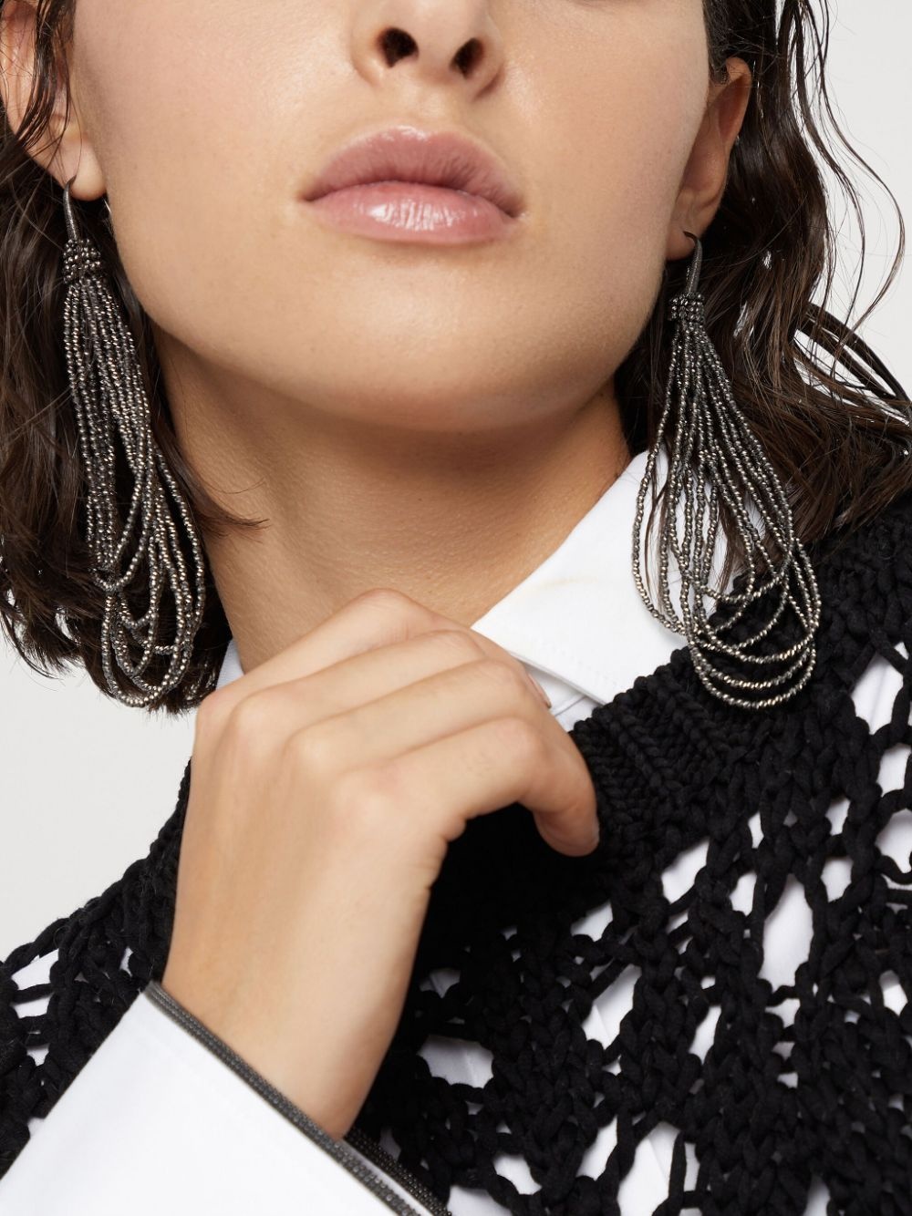 Brunello Cucinelli Monili-bead earrings | farfetch | REVERSIBLE