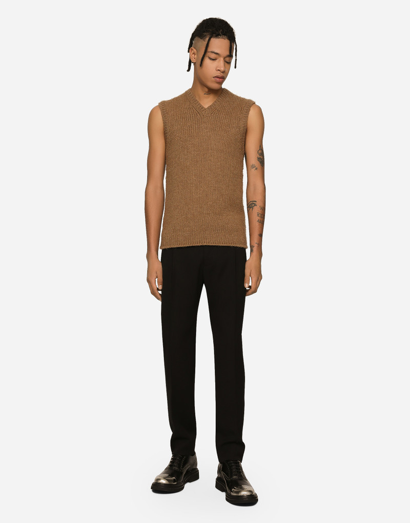 Dolce & Gabbana Wool and alpaca knit vest outlook