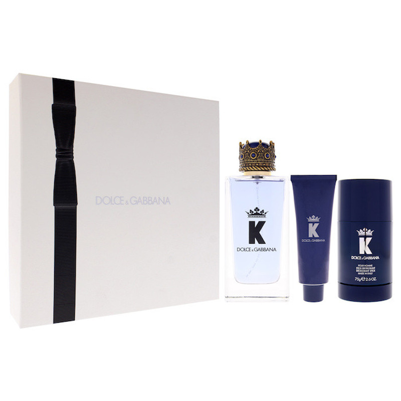 K by Dolce and Gabbana for Men 3 Pc Gift Set 3.3oz EDT Spray, 1.69oz Shower Gel, 2.6oz Deodorant Sti 5