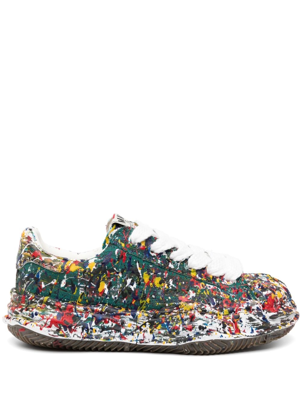 Blakey sputtering-paint sneakers - 1