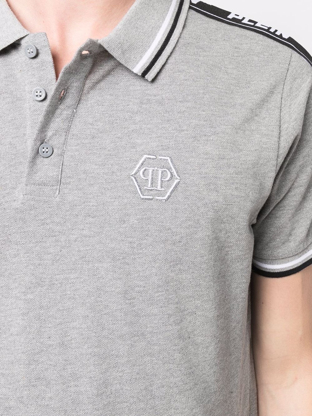embroidered-logo polo shirt - 5