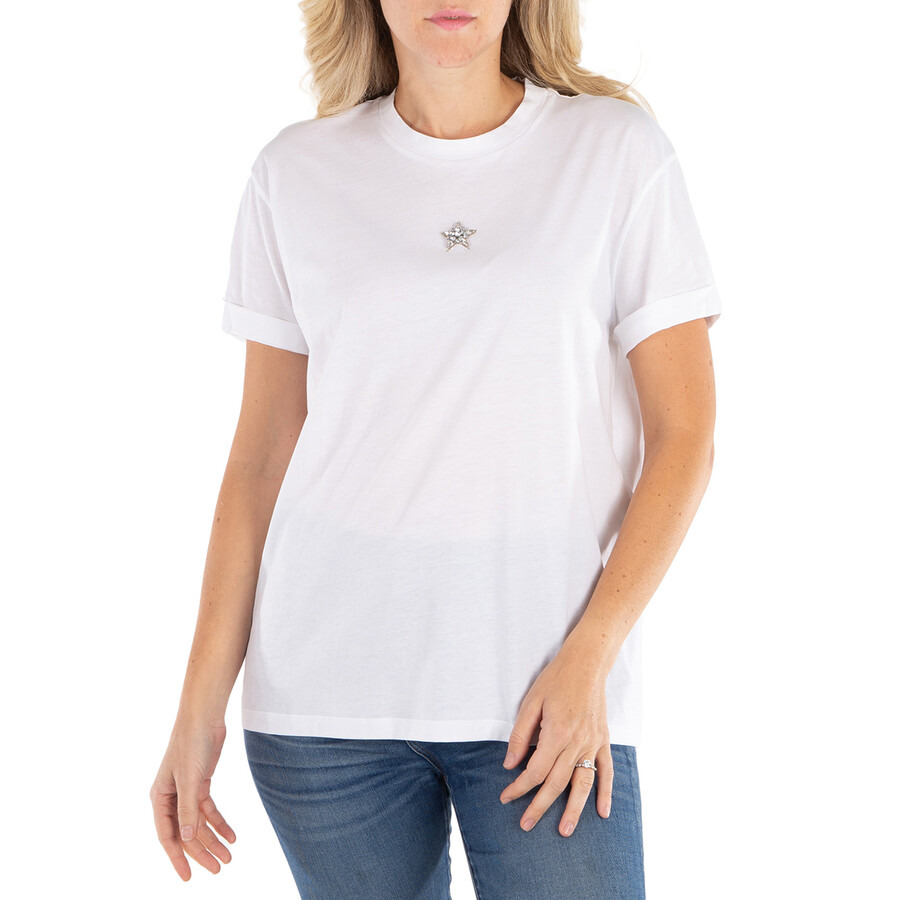 Stella Mccartney Mini Star Crystal Embroidered T-Shirt - 3