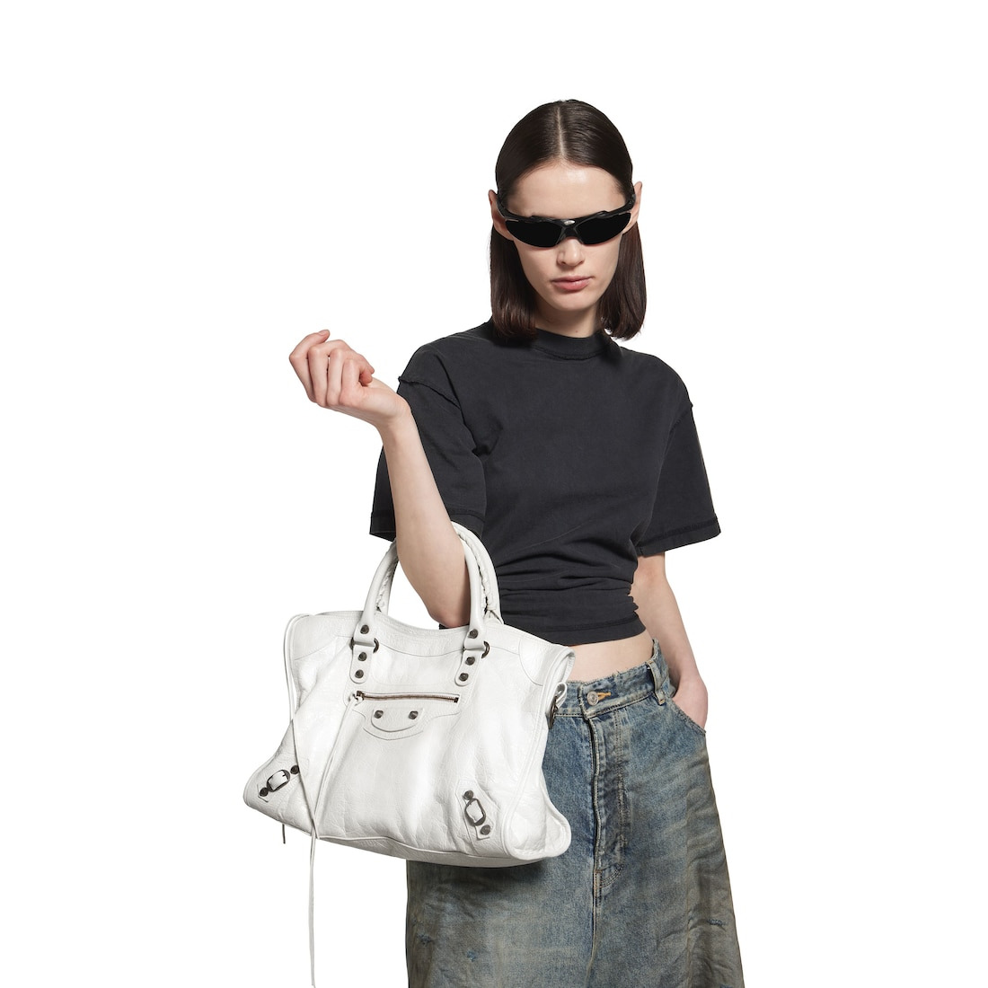 Women's Le City Medium Bag in White - 9