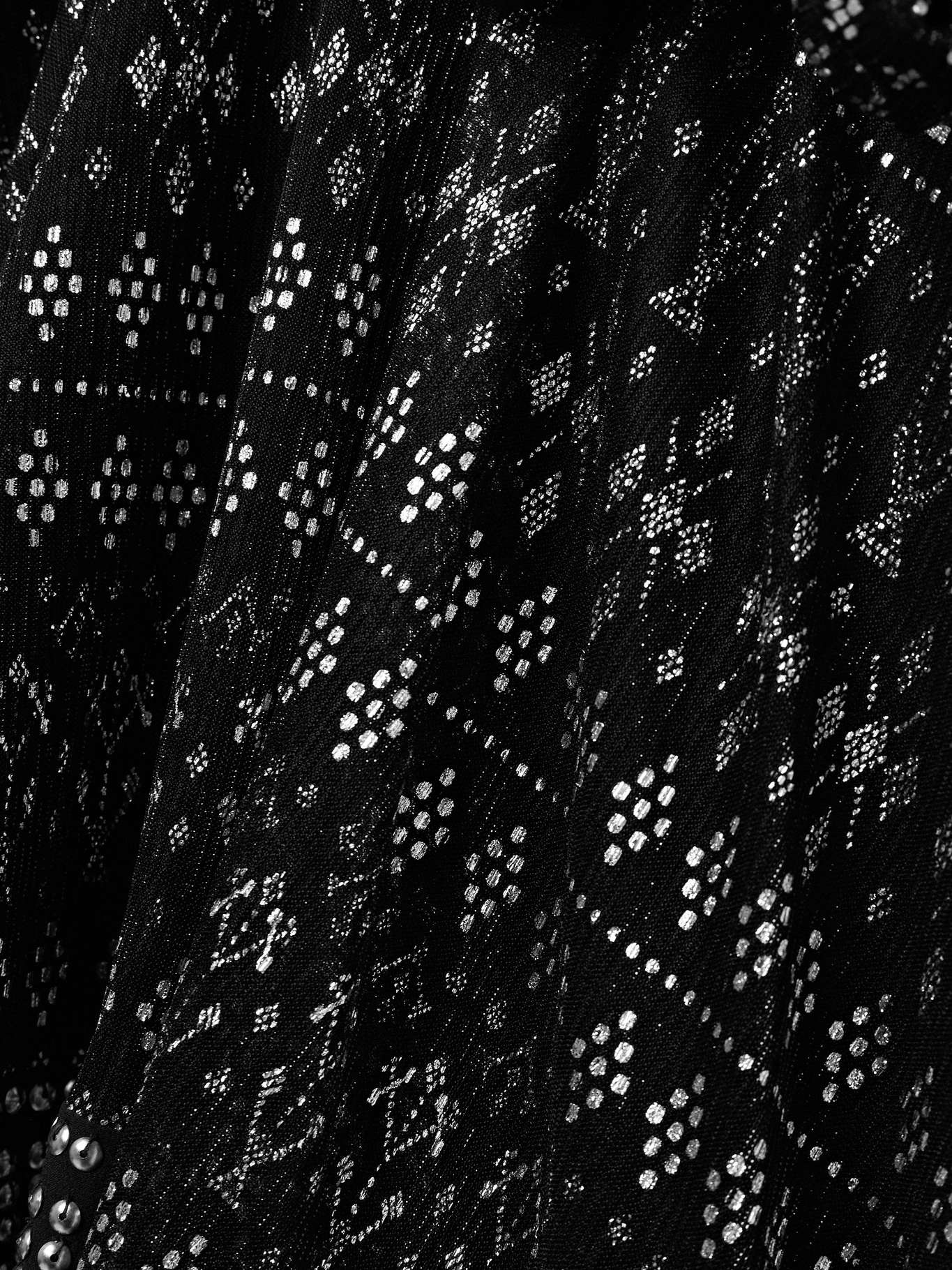 Nawel embellished printed mesh mini dress Black - 4