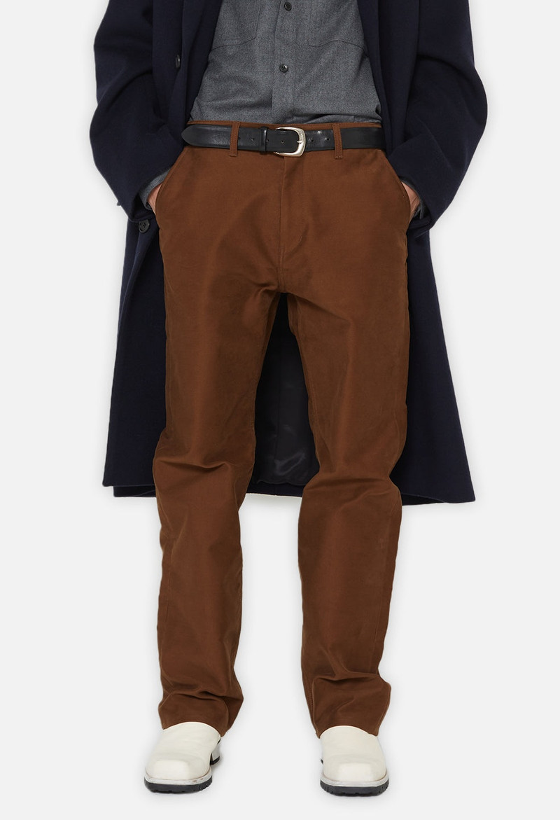 HIGH RISE STRAIGHT MOLESKIN PANT 3