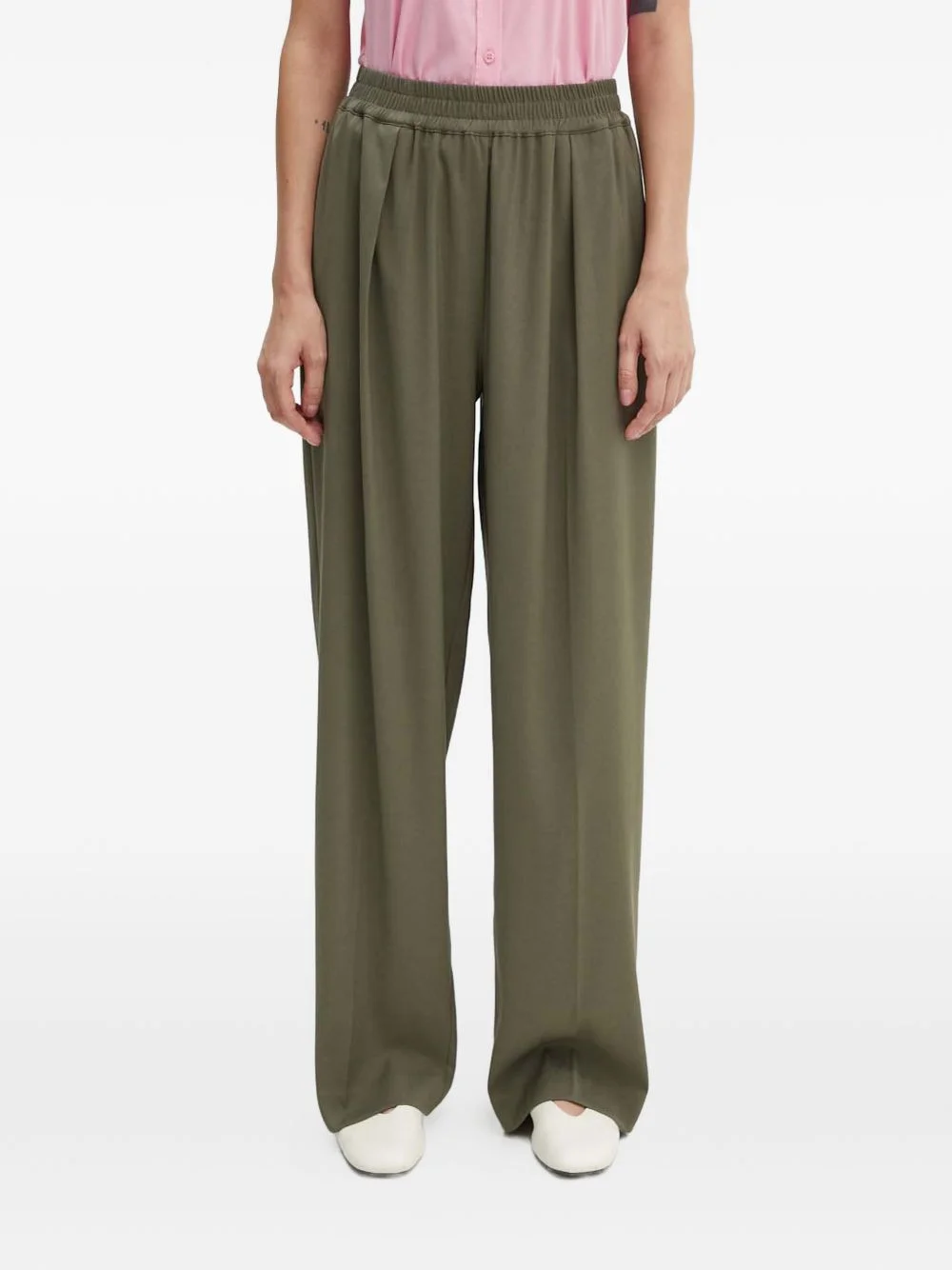 Julia elasticated pleated trousers - 1