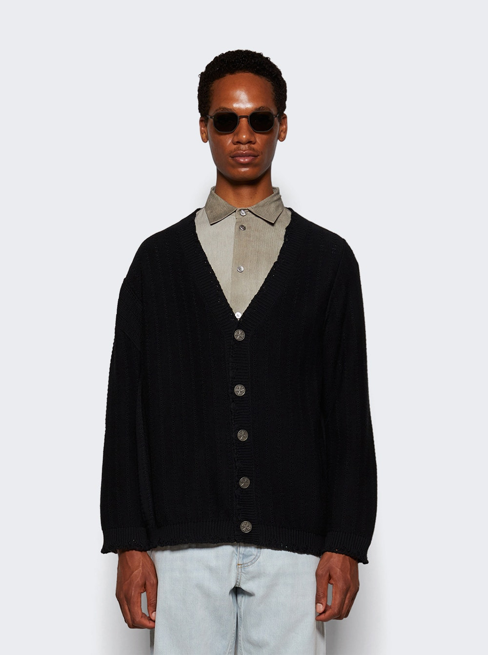 Asymmetrical Cardigan Black - 2
