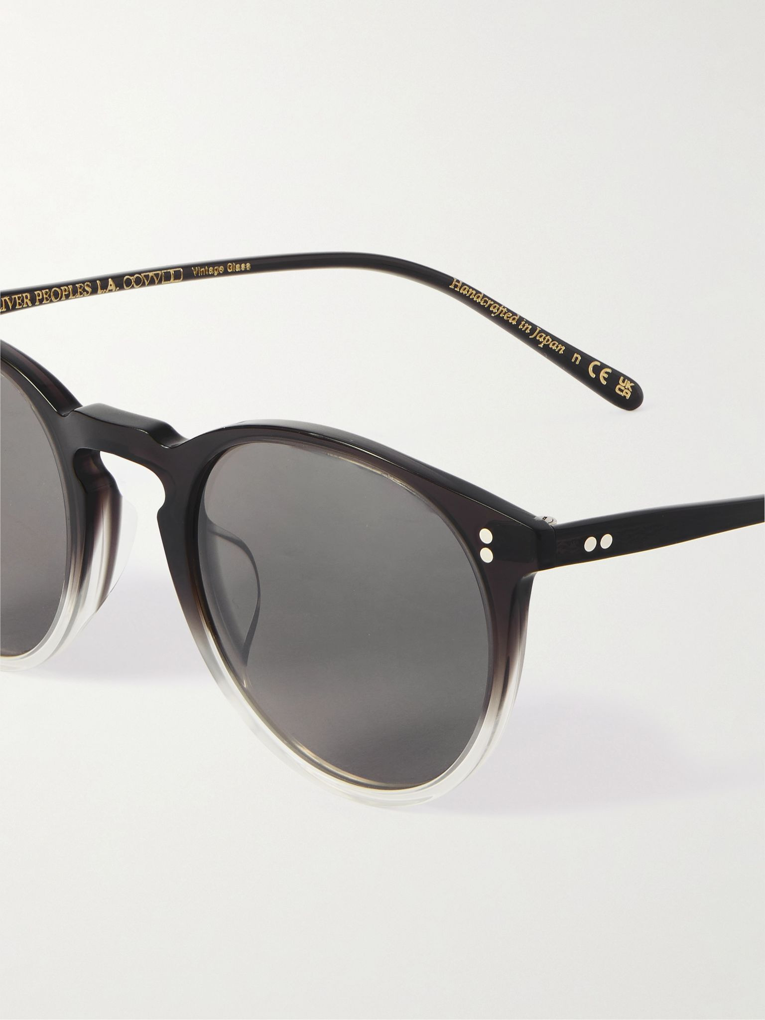 O'Malley Round-Frame Acetate Sunglasses Gray - 3