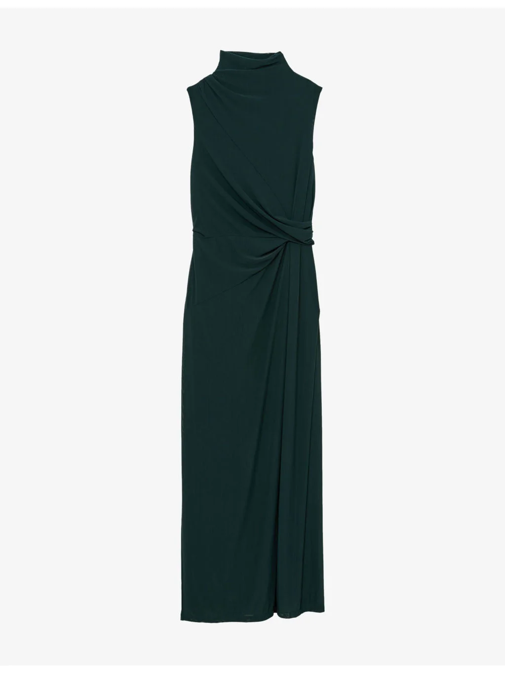 Dylan Draped Stretch-Mesh Maxi Dress - 1