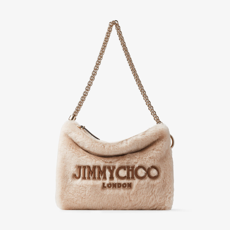 Callie Shoulder
Barley Shearling Shoulder Bag with Jimmy Choo Embroidery 1