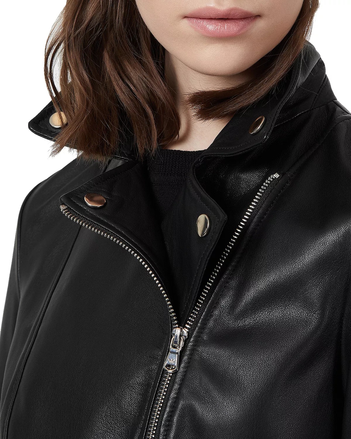 Caban Leather Moto Jacket - 4