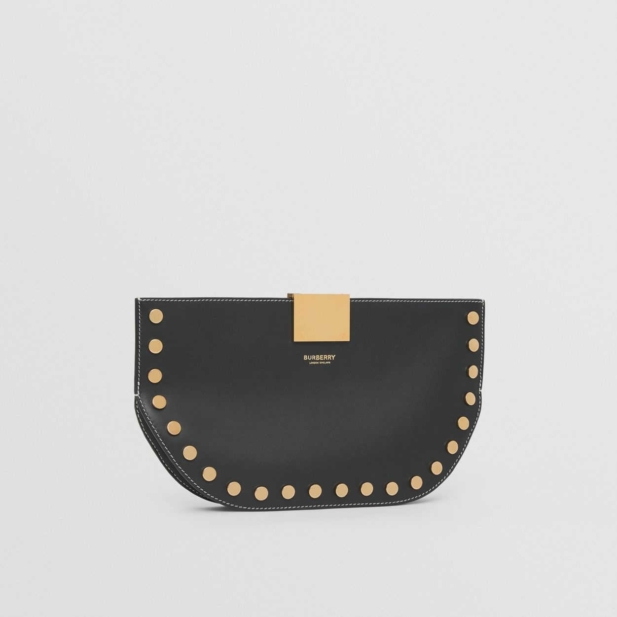 Studded Leather Olympia Clutch - 6