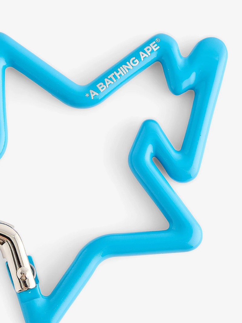A BATHING APE® B Star Metal Carabiner Keyring outlook