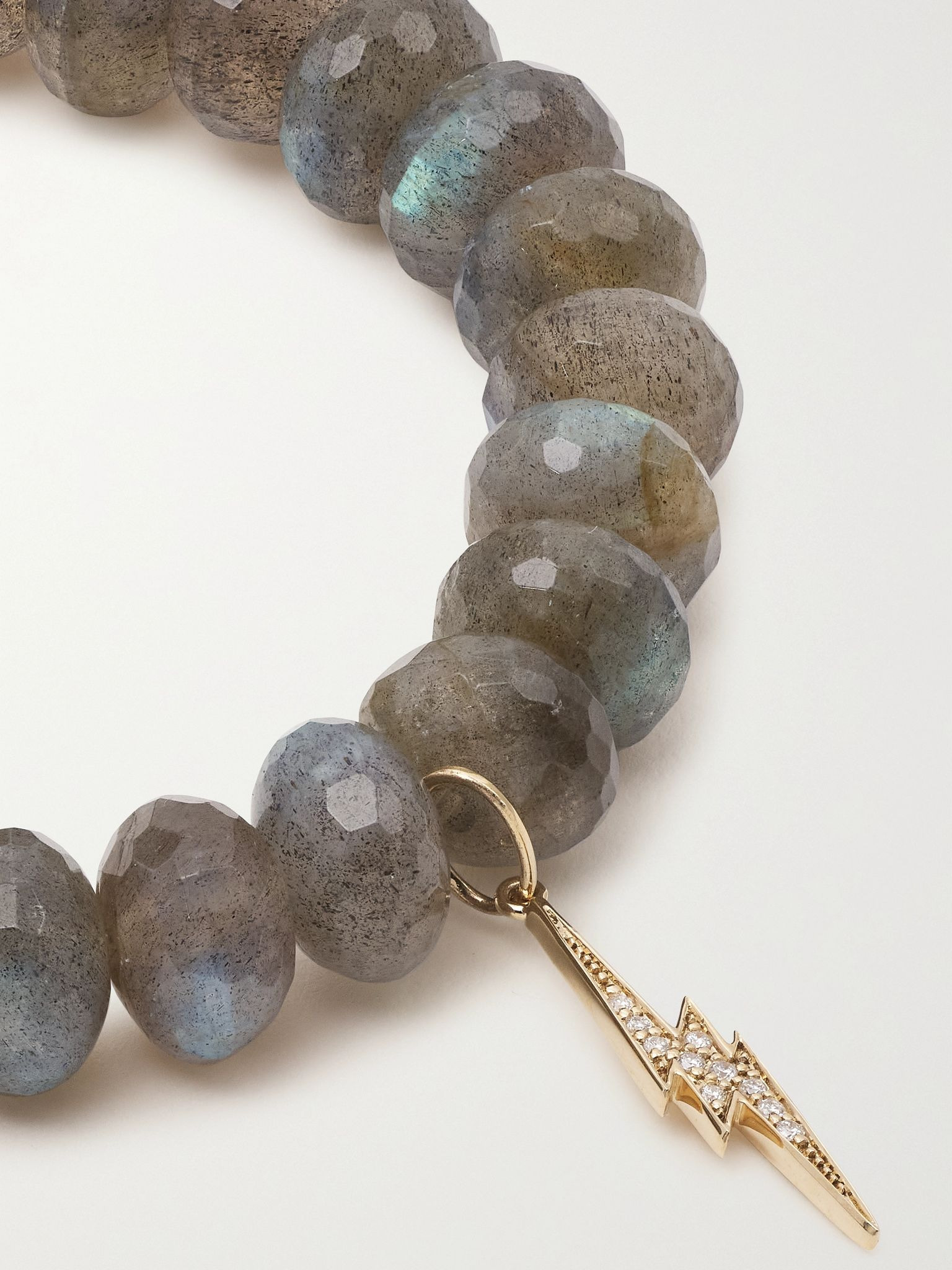 Lightning Bolt 14-karat gold, labradorite and diamond bracelet Brown - 4