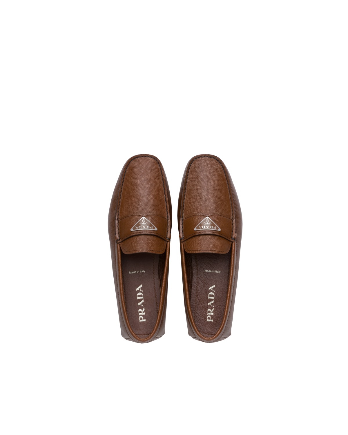 Saffiano leather loafers - 4