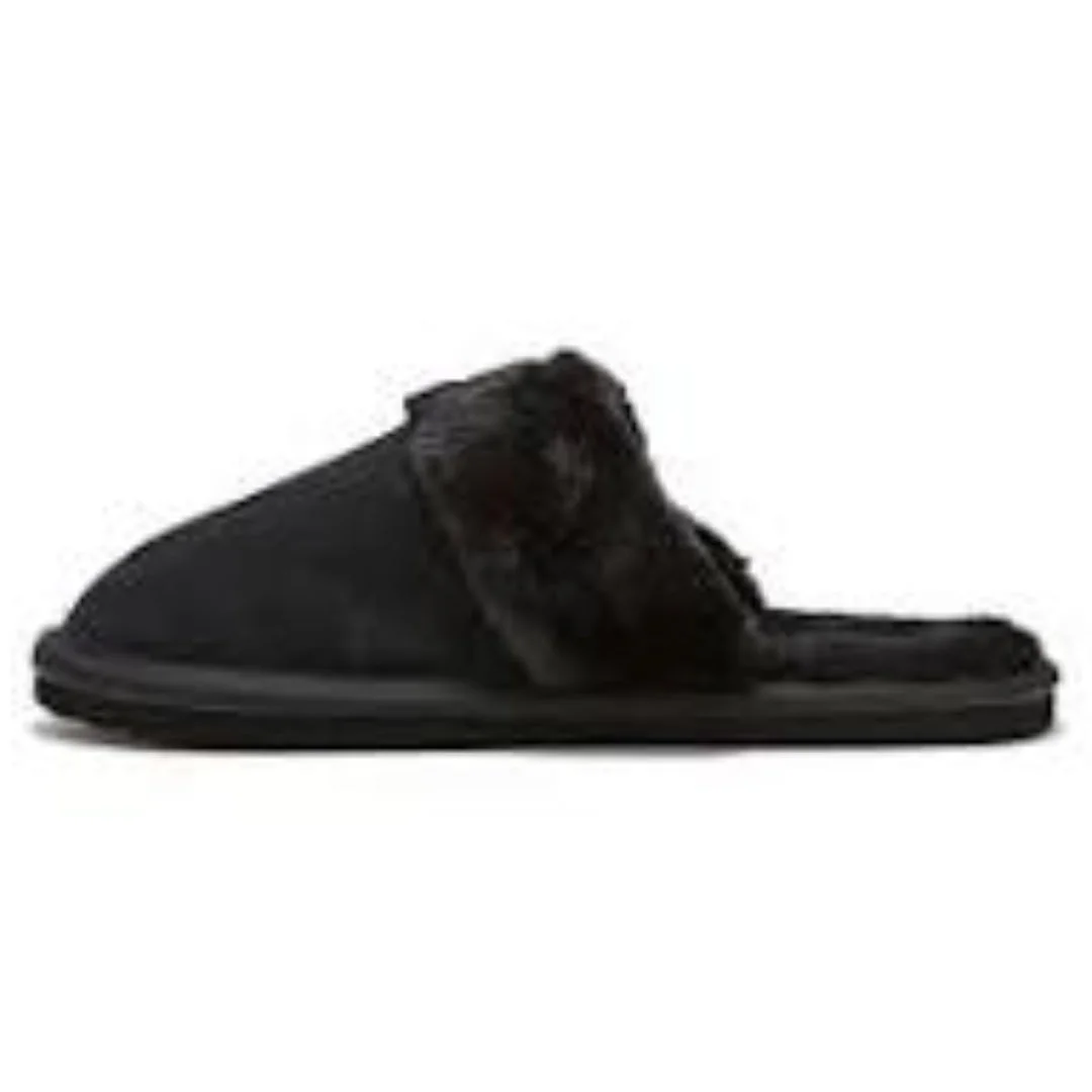 (WMNS) PUMA Fluff Mule BX Fur 'Black' 392223-02 - 1