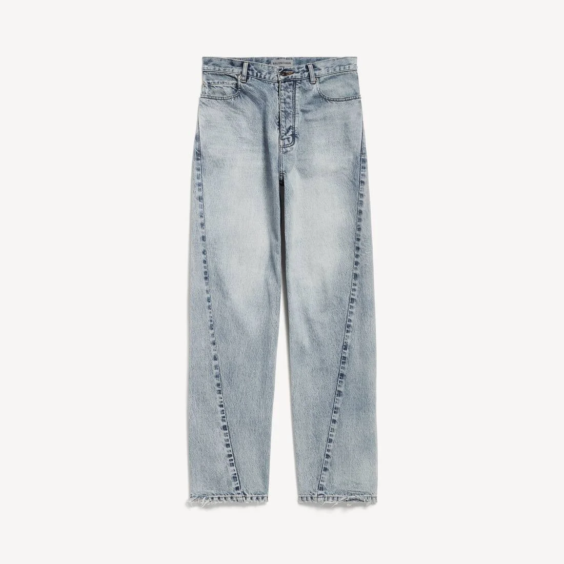 Women's Twisted Seam Jeans in Bleach Light Bleu - 1