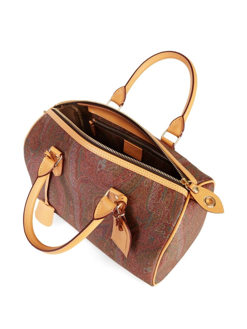 Paisley jacquard Boston bag 3