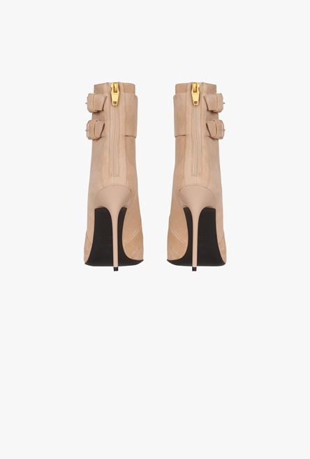 Beige suede Uria ankle boots - 3