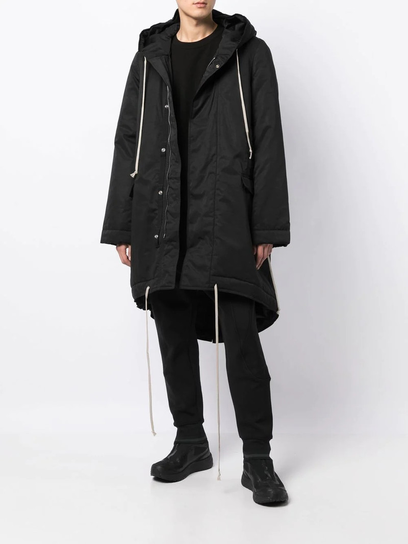 Rick Owens DRKSHDW zip-up padded parka outlook