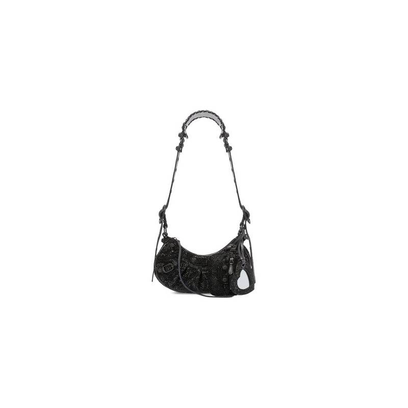 le cagole xs shoulder bag with rhinestones 1