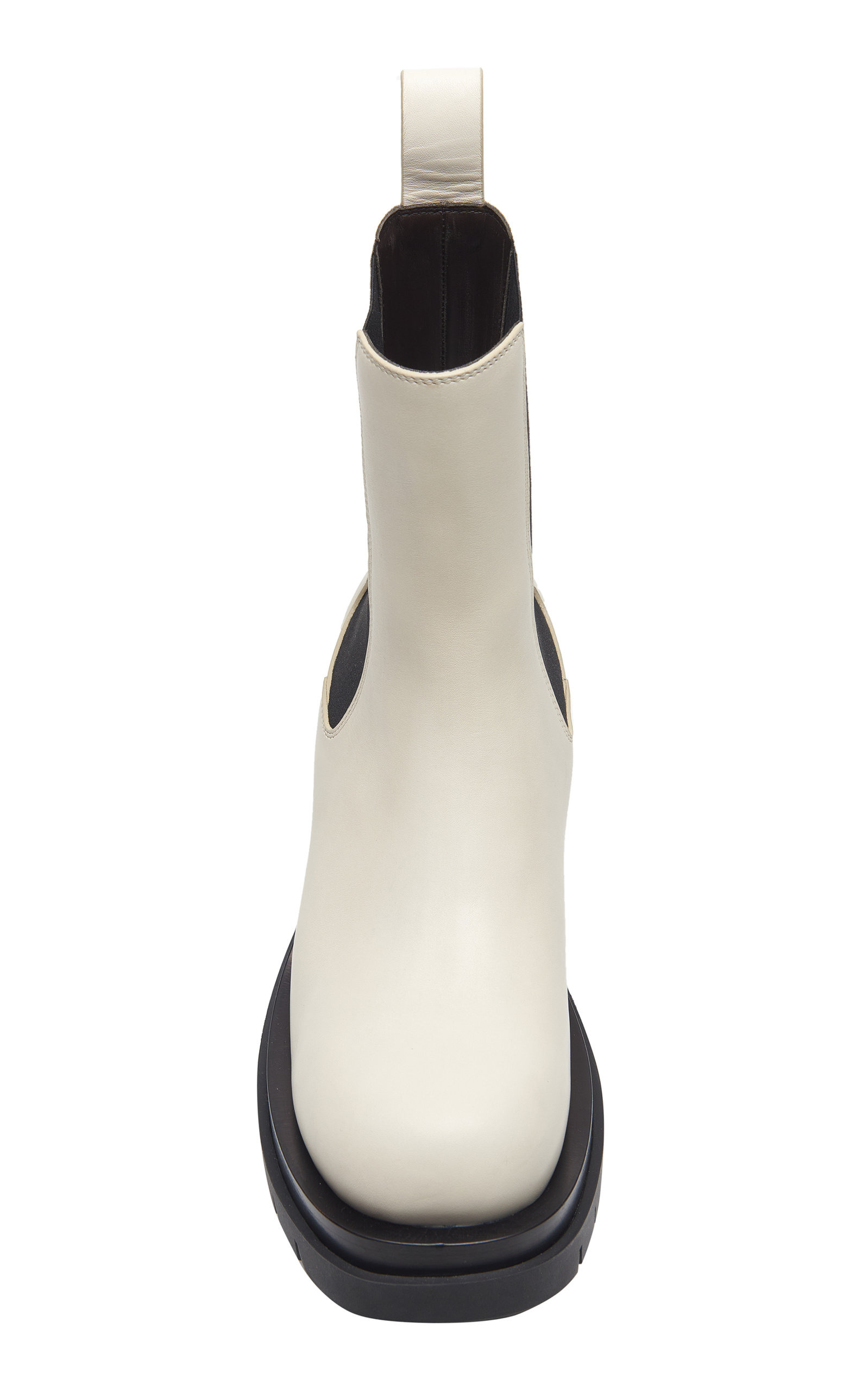The Lug Leather Ankle Boots white - 3