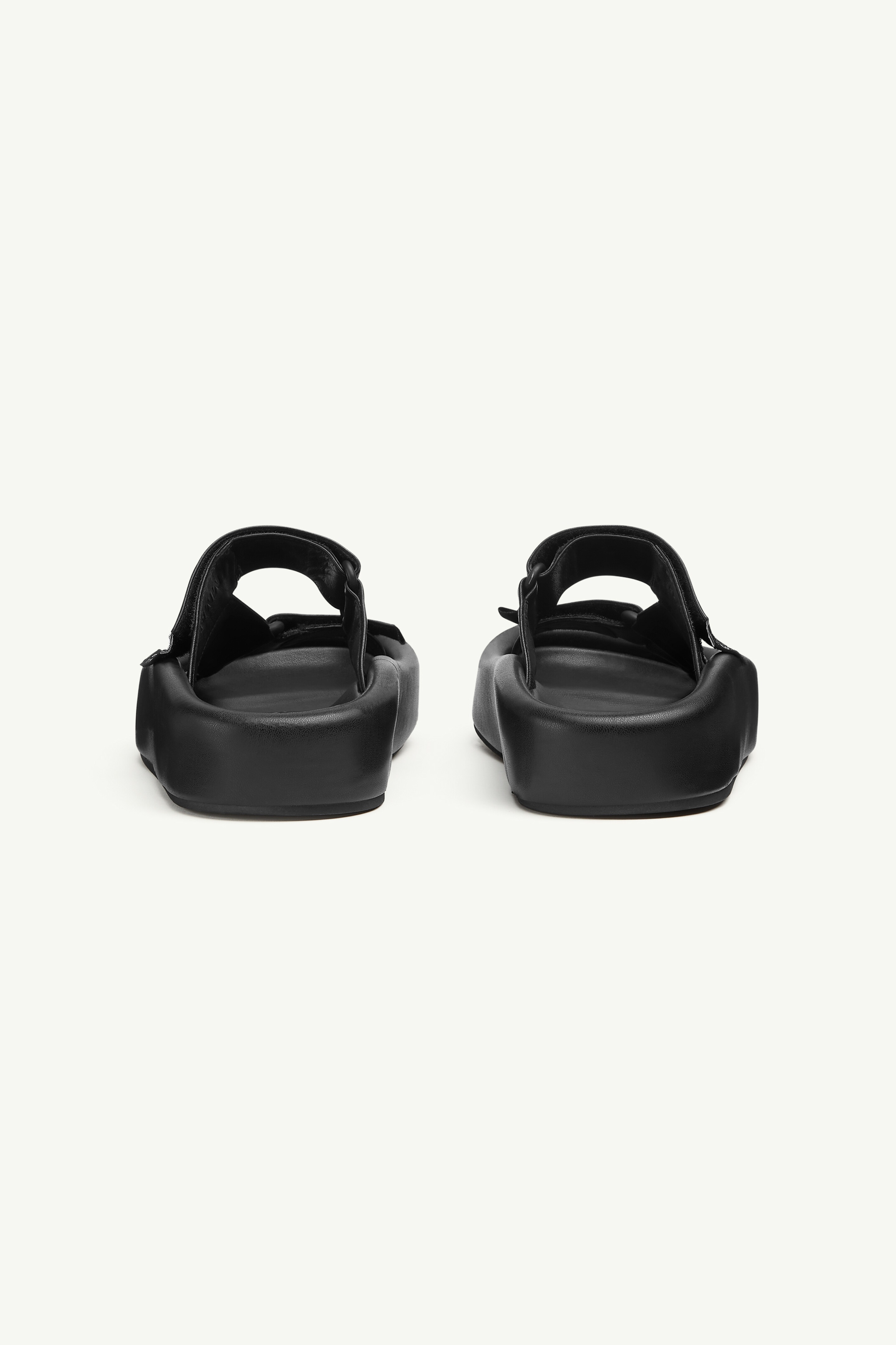 Webbing Slip-on Platform Sandals - 3