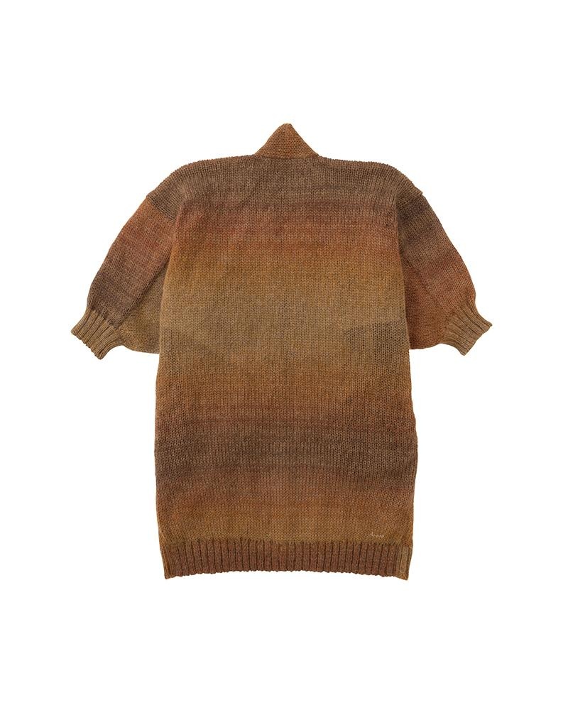 KIMONO KNIT GRADIENT (MOHAIR) BEIGE - 2