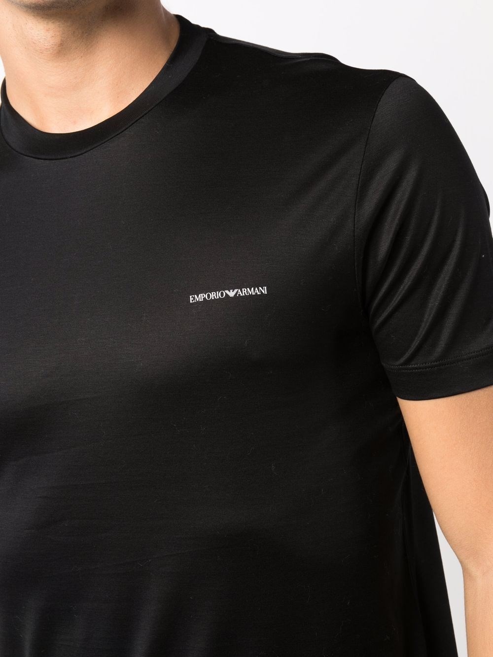Logo cotton blend t-shirt - 4