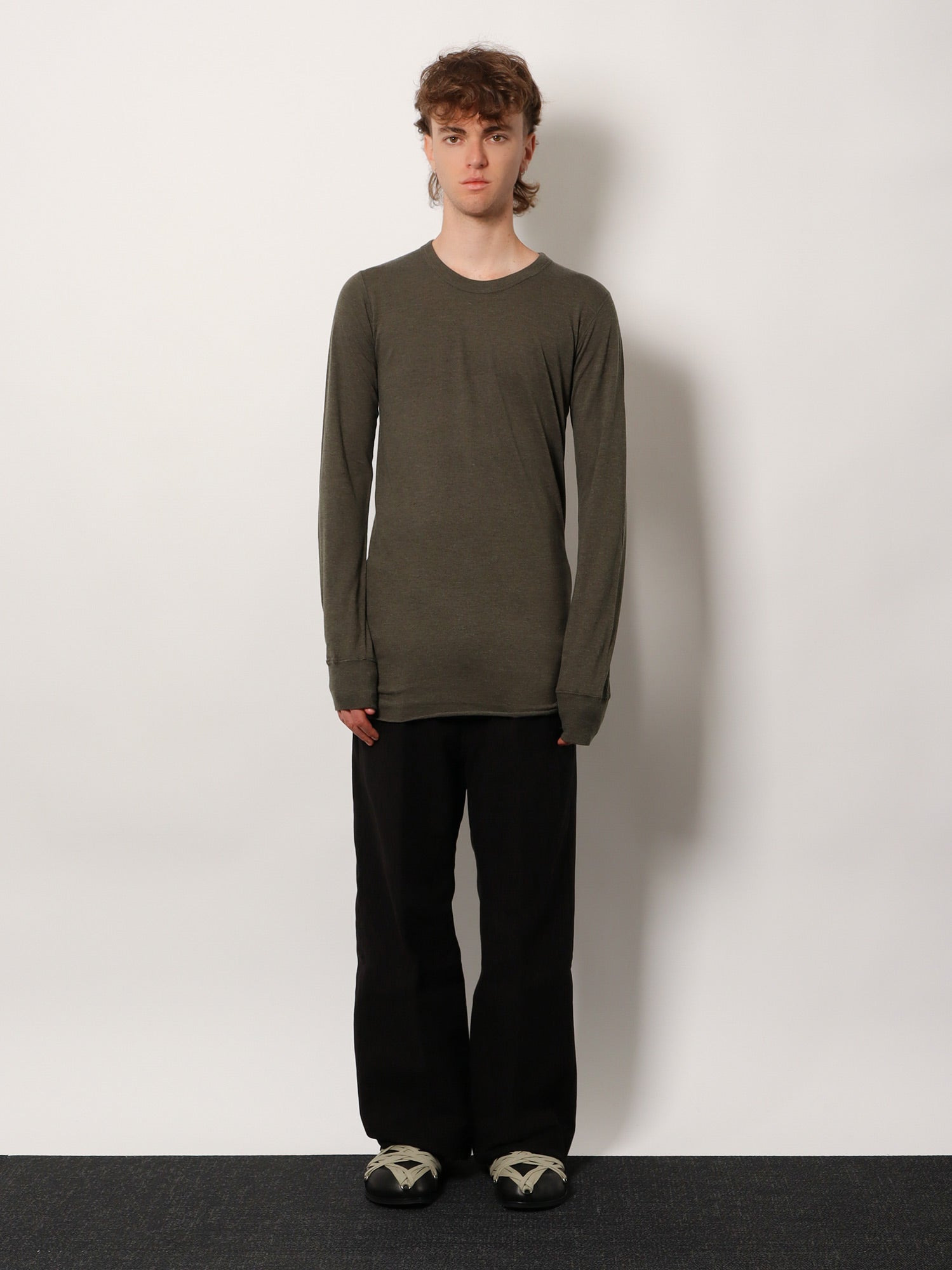 BASIC LS T VISCOSE BLEND T-SHIRT - 3