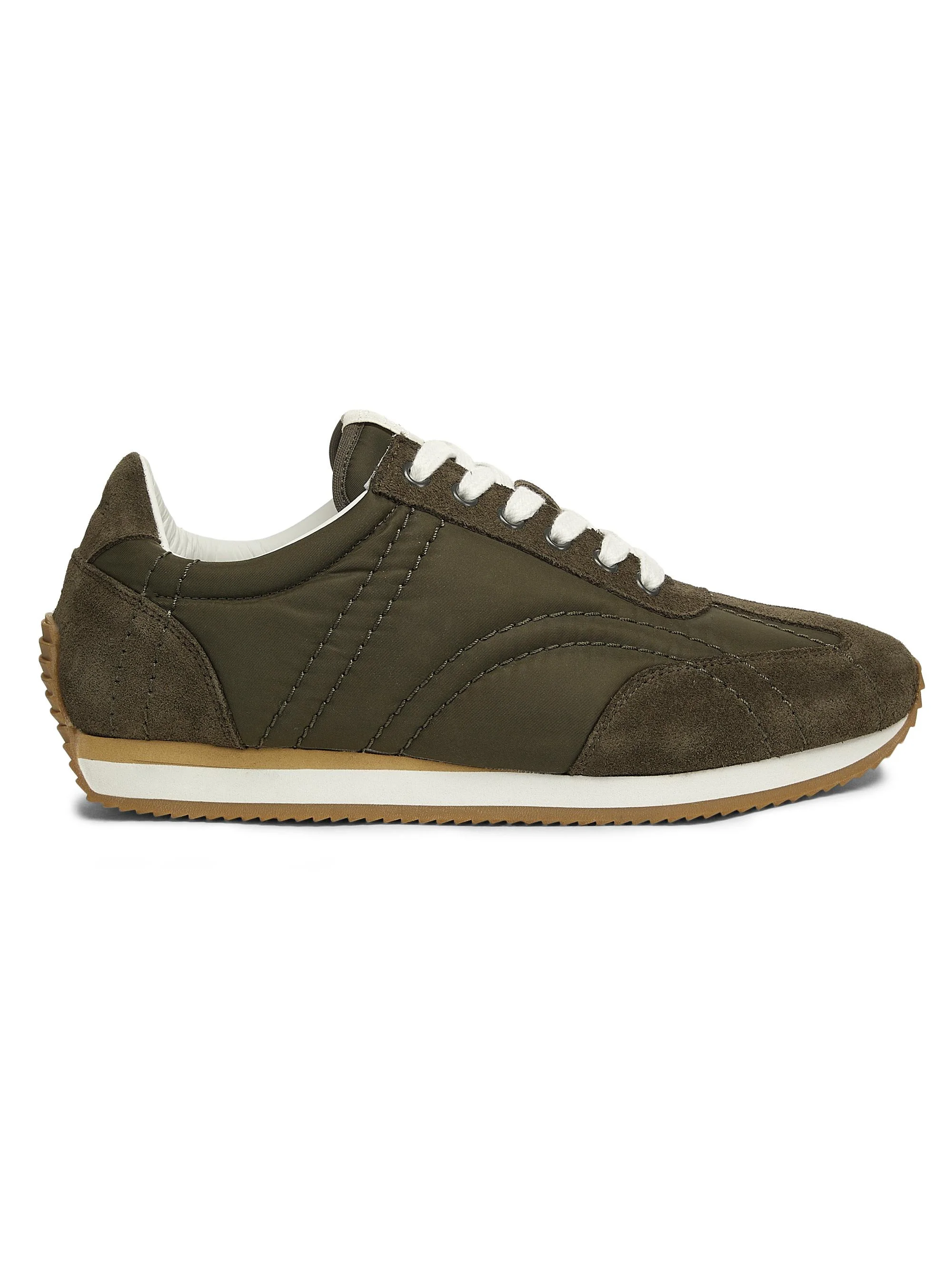 Women's Sport Low-Top Sneakers - Dark Olive - 1