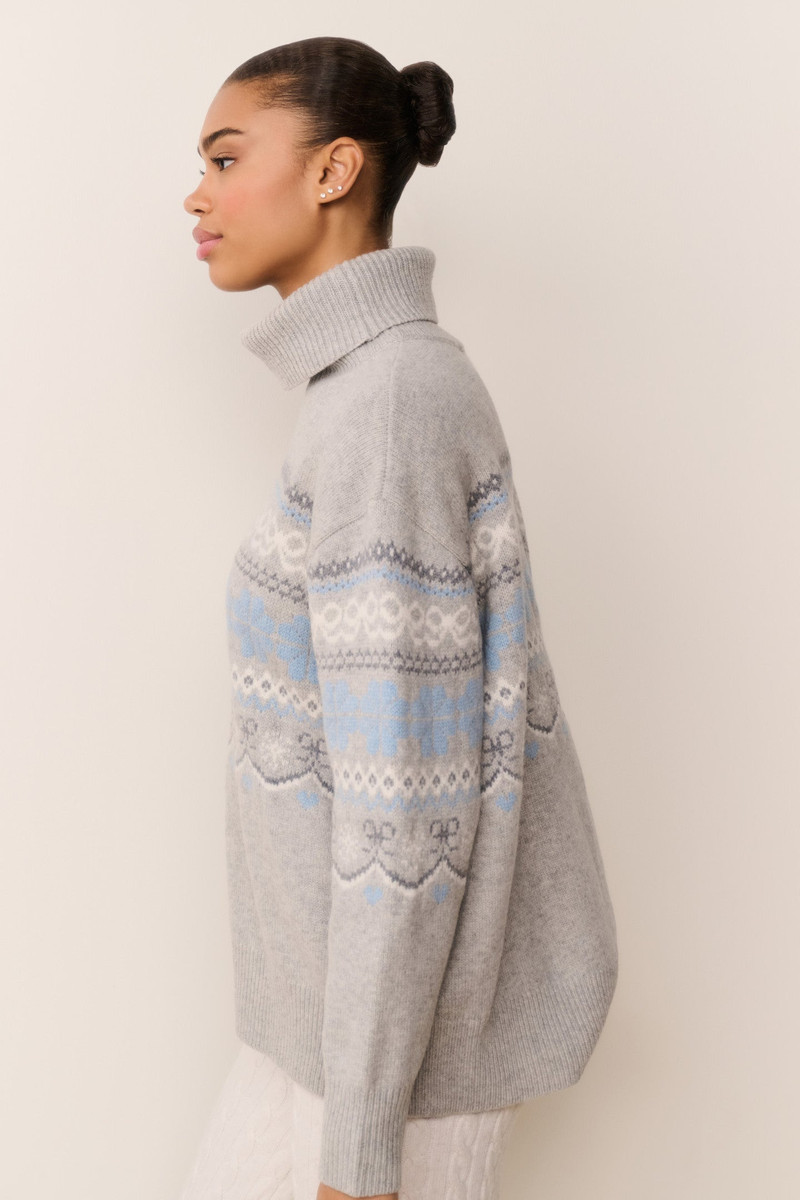 Mirin Wool Fairisle Turtleneck 5