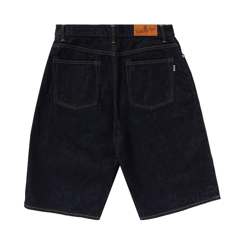 A BATHING APE® BAPE Shark Denim Shorts 'Indigo' outlook