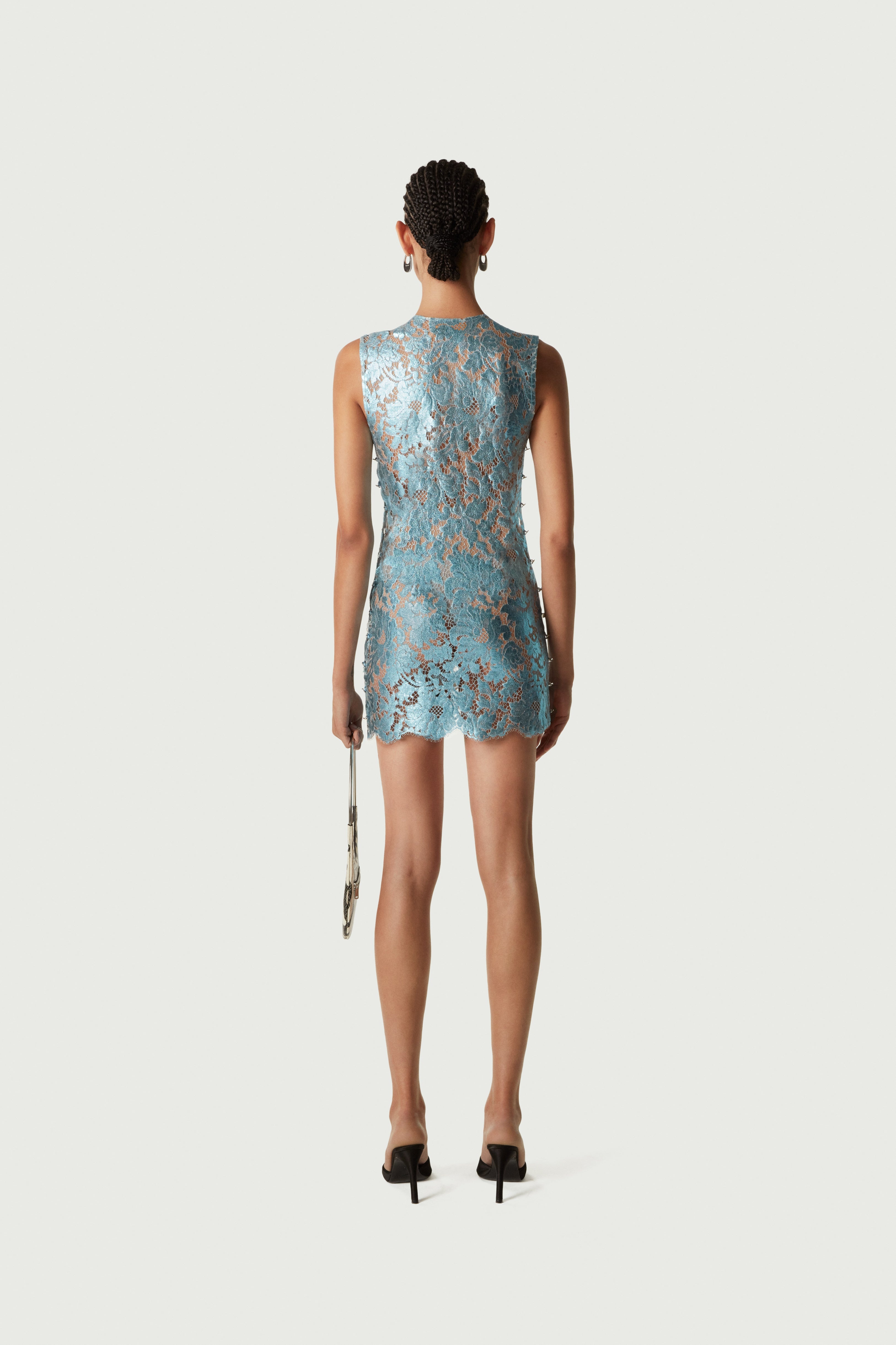 Lace Mini Dress - 4