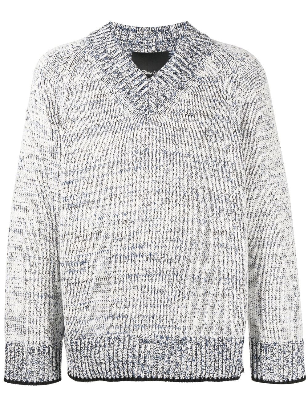 marl-knit jumper - 1