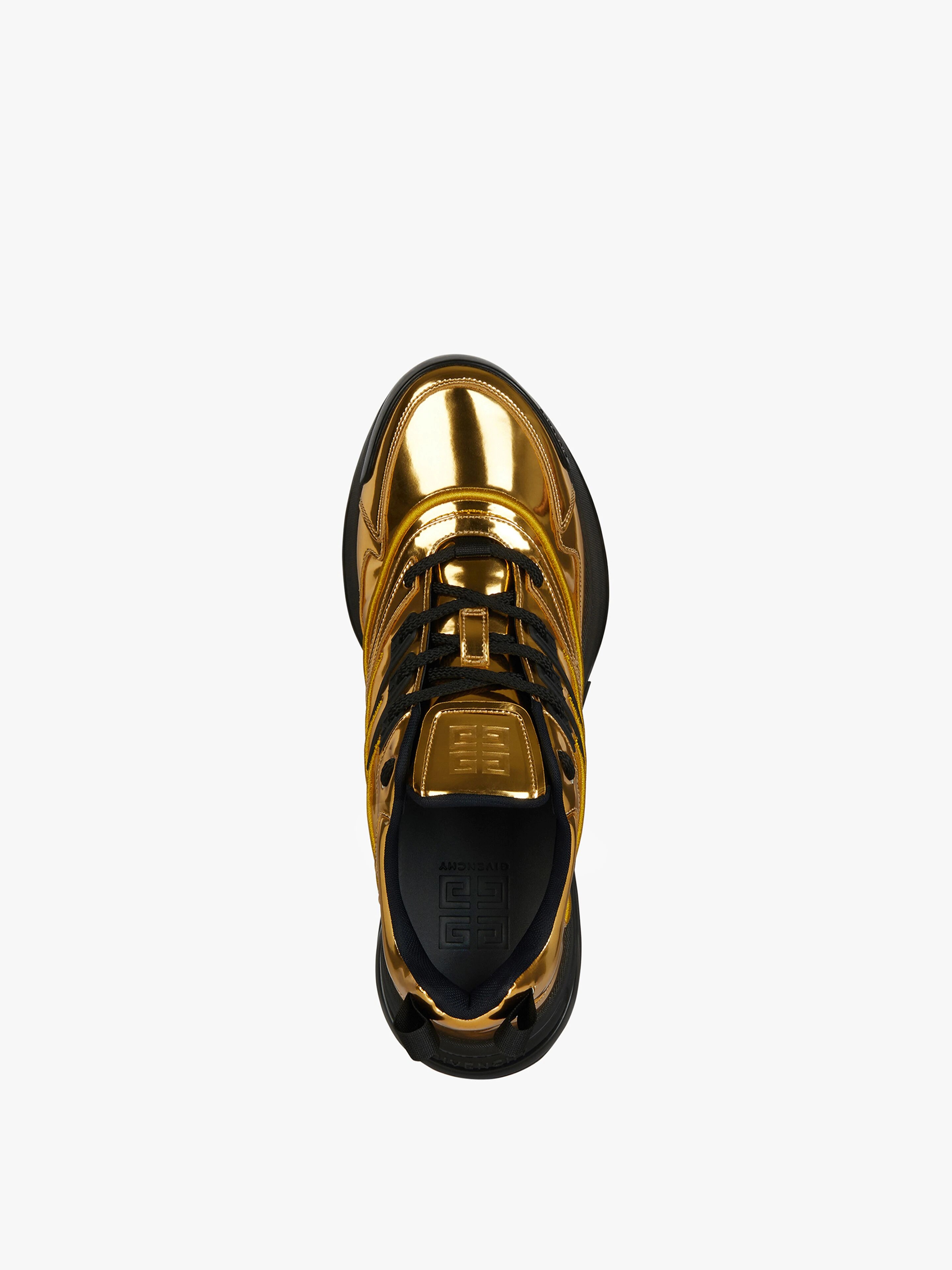 GIV 1 SNEAKERS IN METALLIZED EFFECT LEATHER - 4