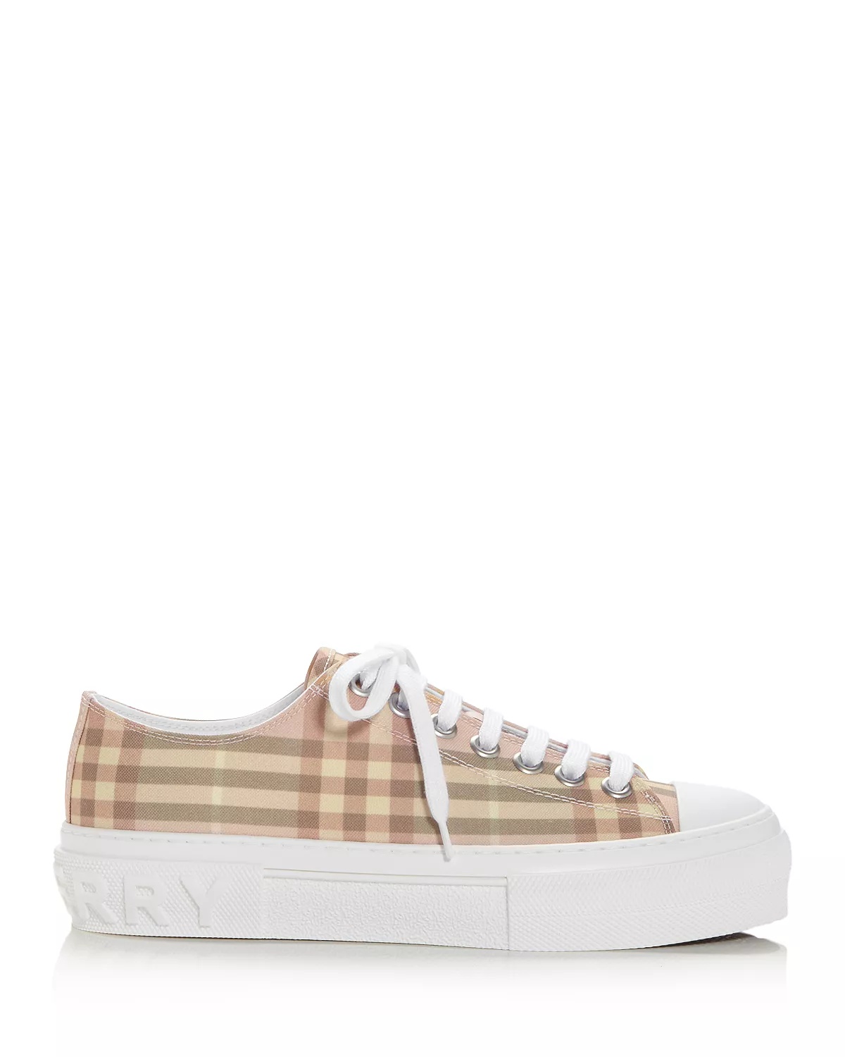 Women's Check Platform Sneakers - 2