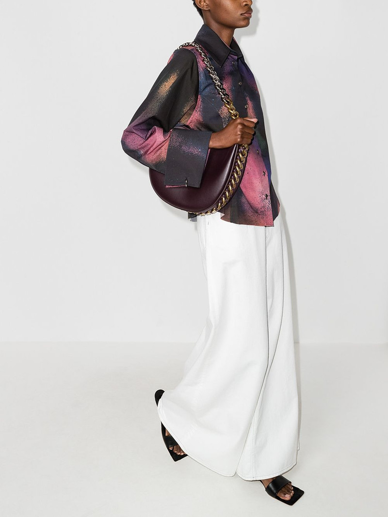abstract print turn cuffs shirt 5