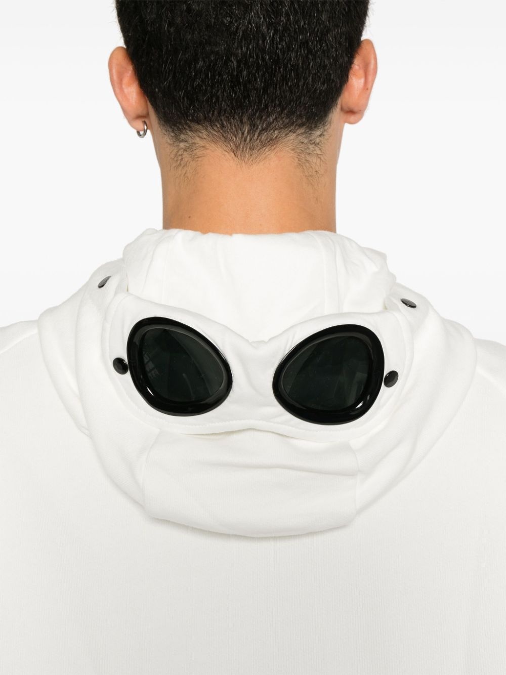 Goggles-detail zip-up hoodie - 5