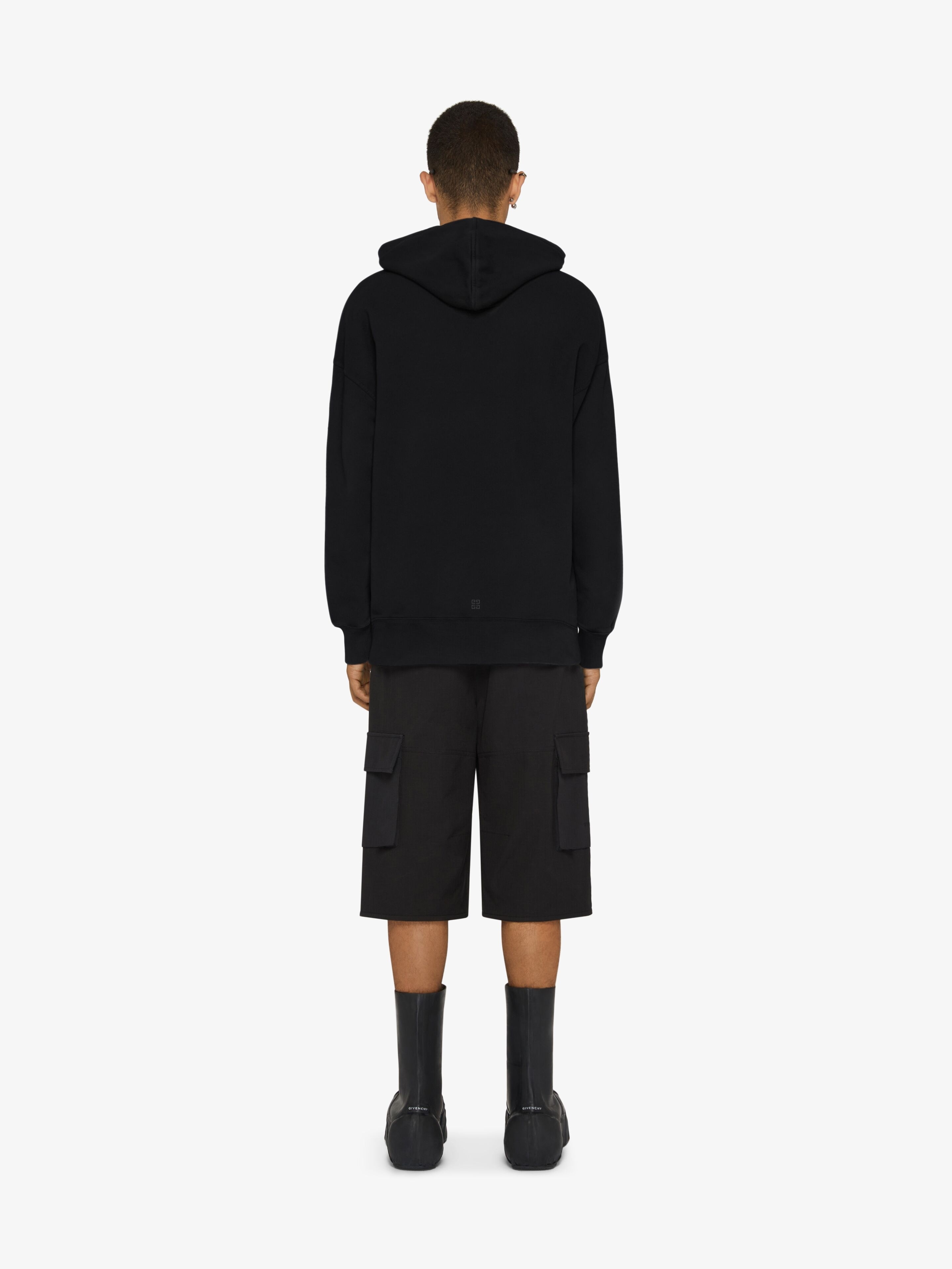 REFLECTIVE GIVENCHY SLIM FIT HOODIE IN COTTON - 4
